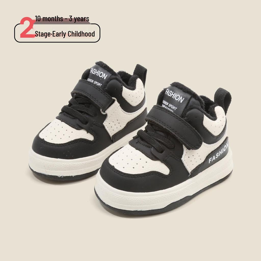 Infant Winter Warm Cotton Shoes: Baby Boys' & Girls' Casual Sports Walking Shoes