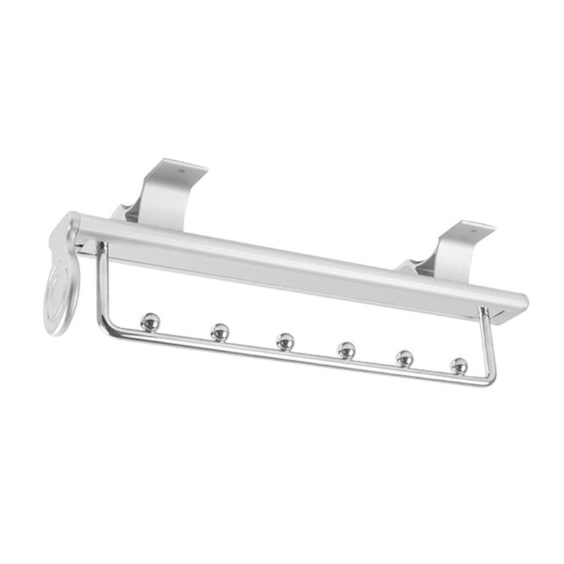 Telescopic Clothes Hanger Clothes Rack Storage Device for Wardrobe Vertical and Longitudinal Rod Clothes Hanging Rod