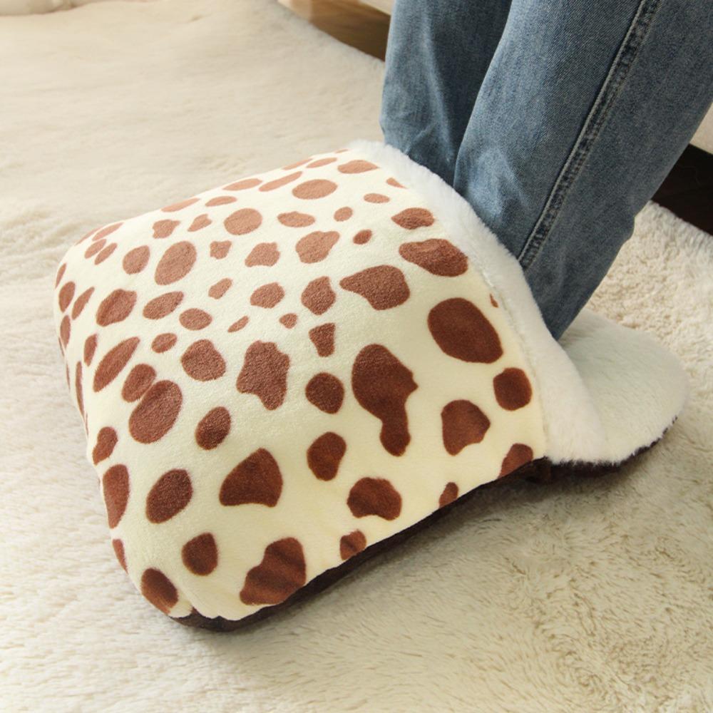 Creative Soft Foot Warming Mat Insulation Comfortable Warm Feet Shoes Not Charging Double Feet Foot Warmer Home Office