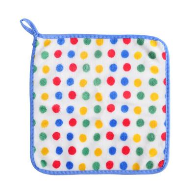 Qianxing Polka Dot Coral Fleece Cleaning Towels, 30-Pack