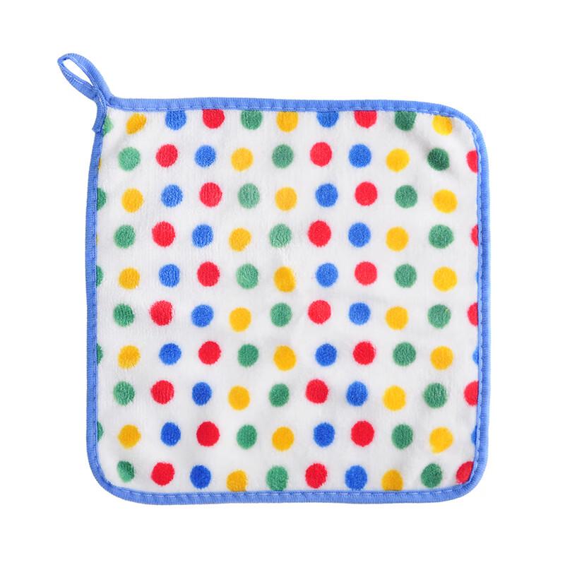 

Qianxing Polka Dot Coral Fleece Cleaning Towels, 30-Pack