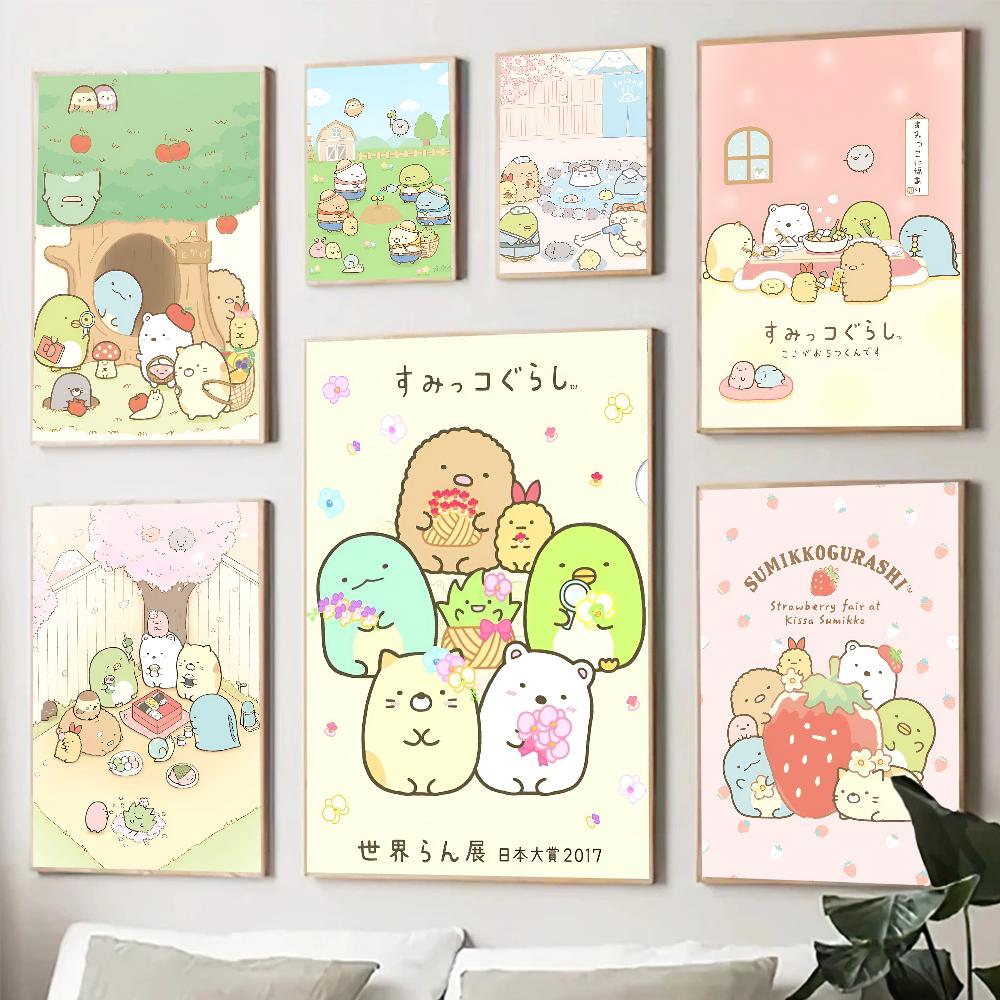 Sumikko Gurashi Poster Poster Art Print Bar Living Room Furniture Decor
