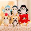Japanese Shark Cat Cosplay Plush Doll Pendant - Cute Cartoon Hat and Bag Ornament