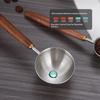 Wooden Handle Stainless Steel Coffee Scoop Tablespoon Measuring Spoon Walnut Wood Long Handle Coffee Spoons For Bar Kitchen