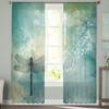 Libelle Punkte Farbverlauf Tüll Vorhänge für Wohnzimmer Sheer Vorhang für Schlafzimmer Fenster Jalousien Voile Vorhänge
