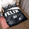 Fashion Cartoon Felix Cat Bedding Collection Fashion 3D Printing Home Decoration Boy Girl King Size Bedding Collection Quilt Cover Pillowcas