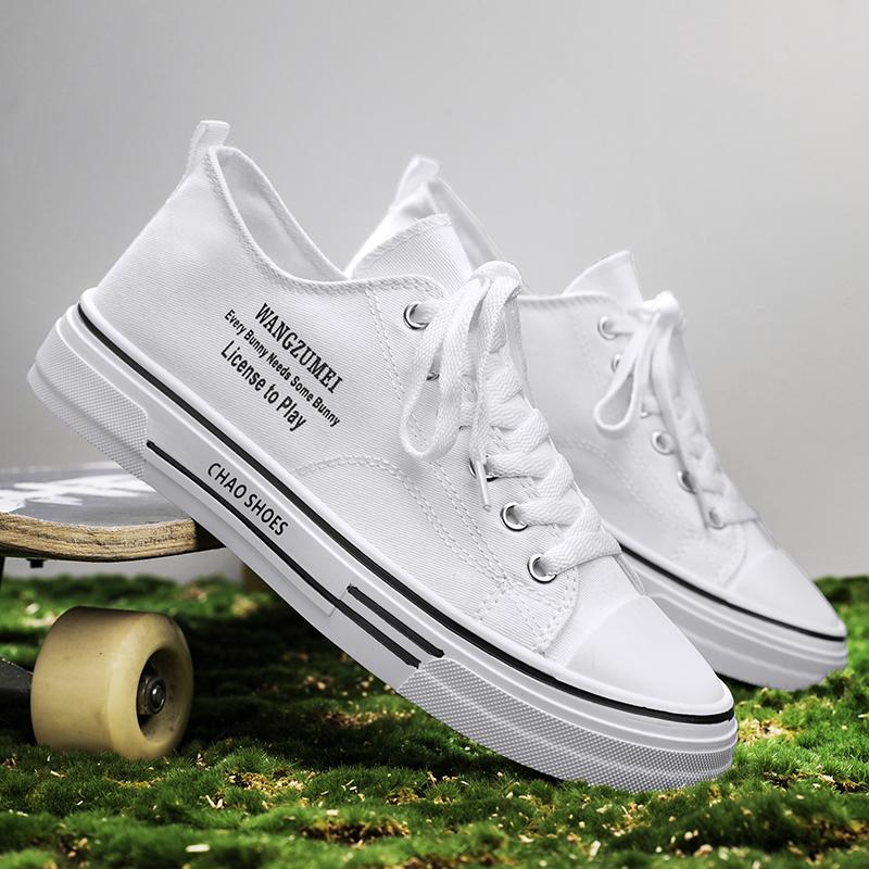 Módna Pánska Trendová Nízkoprofilová Plátenná Priedušná Obuv na Skateboardovanie Študentská Chlapčenská Pánska Populárna Neformálna Bežecká Tenisová Obuv s Mäkkou Podrážkou Pre Teenagerov