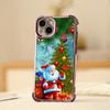 Ae116 Merry Christmas Happy New Year art Electroplated TPU Phone Cases for iPhone 16 15 13 11 Pro Max 14 Infinix Smart 8 Four Corner Protection Cover