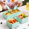 1pc Bento Boxes Portable Double-layer Lunch Box With Cutlery And Lid Reusable Food Storage Container For Students Travelers Offi