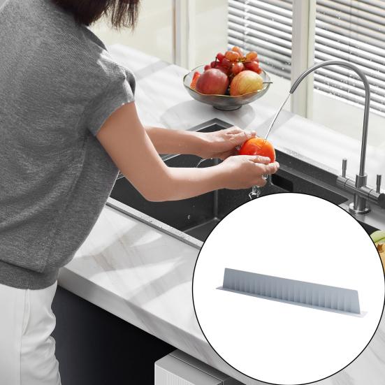 Silicone Sink Splash Guard Vegetable Washing Water Splash Protector Universal Multi-purpose Kitchen Countertop Anti-Splash Board