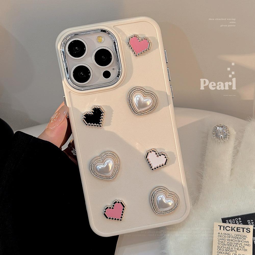 Dolce Amore Perla 17promax Apple 15 Custodia per Telefono Cellulare Iphone13 Gemma Tridimensionale 11 Adatto per 16 Set Morbido