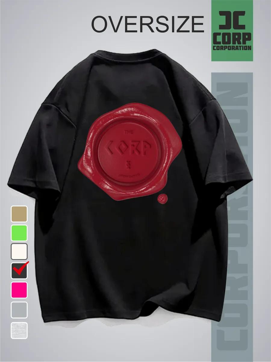 Oversized t-shirt with stamp print XL