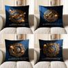 2D Ramadan Kareem Mandala Laterne Dekorative Kissenhülle Kissenbezug Geeignet für Sofa Schlafzimmer Auto Kissenbezug
