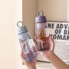 490/590ML Outdoor Water Bottle with Straw Sports Bottles Leak Proof Eco-friendly Children School With Lid Hiking Camping Bottle