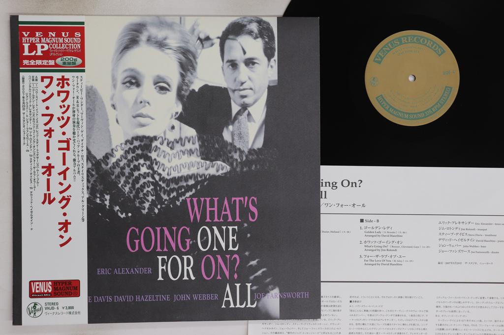 LP Record ONE FOR ALL - What's Going On? (-200g) VHJD6 VENUS 2008 Japan Obi Jazz Used