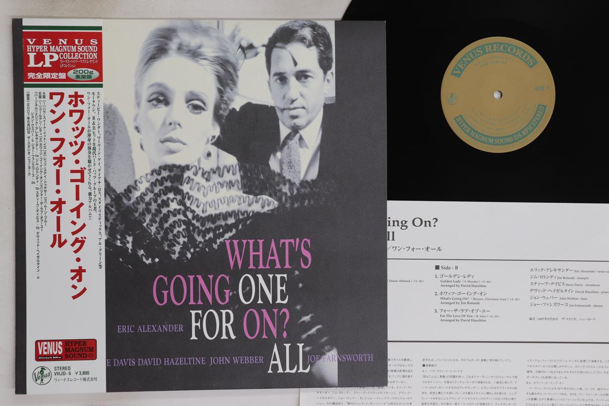 

LP Record ONE FOR ALL - What s Going On (-200g) VHJD6 VENUS 2008 Japan Obi Jazz Used