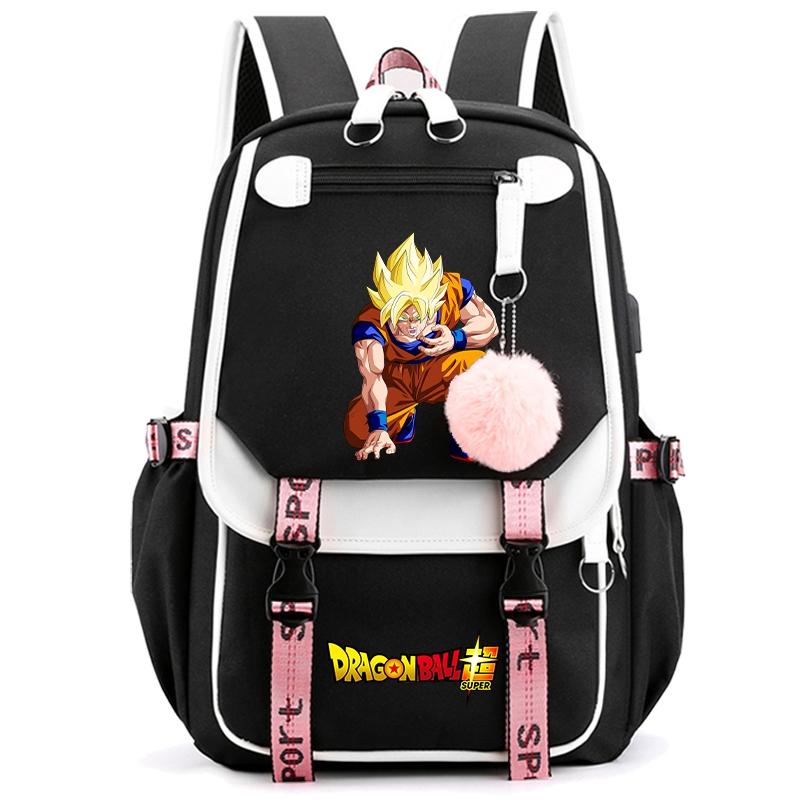 Anime Dragon Ball Bag Large Capacity Backpack for Women Anti Theft Travel Bag Back To Schoolbag for Teenager Girl Laptop Bag Women Travel Bag Mochila