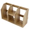 Schreibtisch-Bücherregal Mehrschichtiges Design Große Kapazität Kompakte Struktur Einfaches Holz-Bücherregal für Home-Office