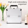 Aluminum Train Case, Large Capacity Professional Cosmetic and Tool Storage, Portable Makeup and Nail Art Box