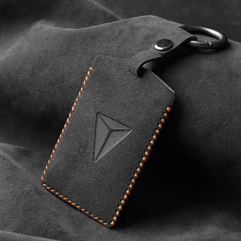 Car Key Card Holder Protector Cover Suede Leather For Changan Deepal Sl06 S07 S7 Sl03 Card Key Fob Case Shell Car Accessories