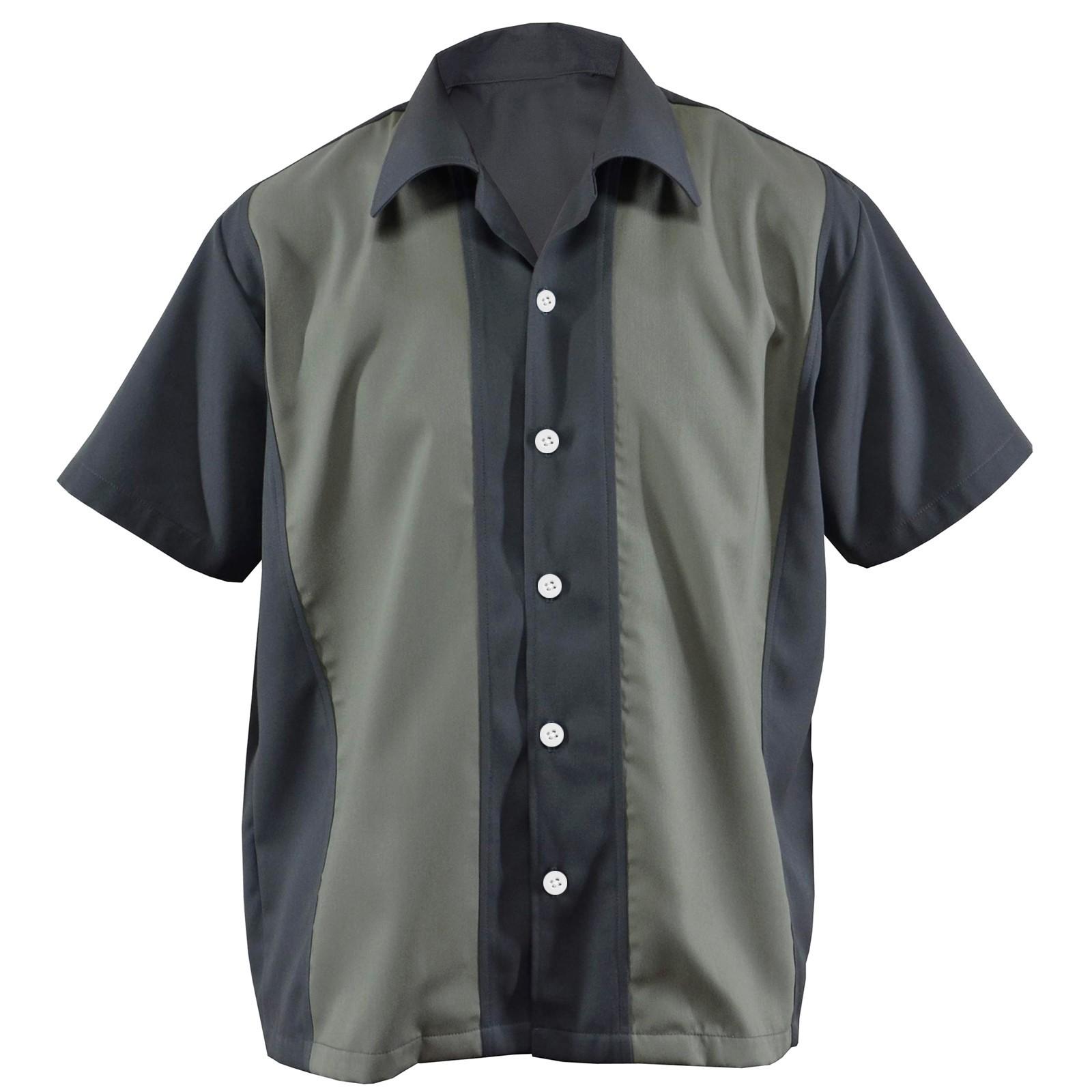 

Гавайская рубашка для мужчин, мужские винтажные рубашки для боулинга на пуговицах, летняя пляжная рубашка с коротким рукавом L