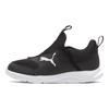 Puma Fun Racer Slip-On Little Kid Black White Kids Sneakers 193668-04