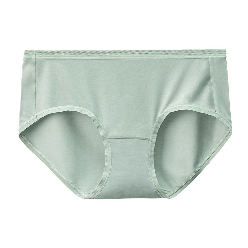 100% Cotton Modal Women's Underwear: 100-Pack, Antibacterial, Breathable, Silky Soft, Seamless Mid-Rise Triangle Briefs.