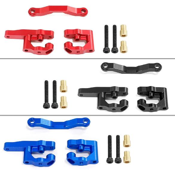 7075 Aluminum Steering Set for Arrma 1/18 Granite Grom Mega RC Car Upgrade Parts(Replace ARA340202)(Red)