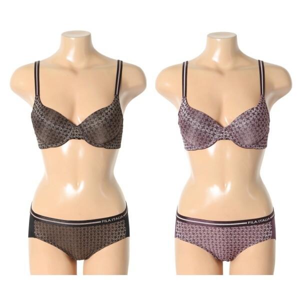 Fila Women S Bra Hem Panty Set Geometric Pattern Badr1649ff