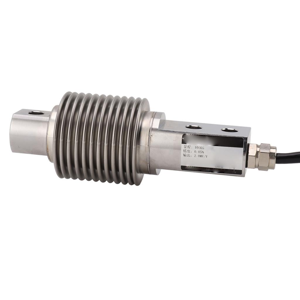Membran-Kraftmessdose Edelstahl Wasserdicht Sechskantanschluss Wägesensor für Waagen 100kg 5‑15V