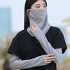 Summer Sun Protection Mask for Men and Women, Full Face and Neck Protection, Integrated Neck Veil, Sports Outdoor Headscarf, Ice Silk Neck Scarf