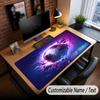 Soccer Theme Custom Mouse Pad Personalized With Name Text Customized Desk Mat For Office Home Decor