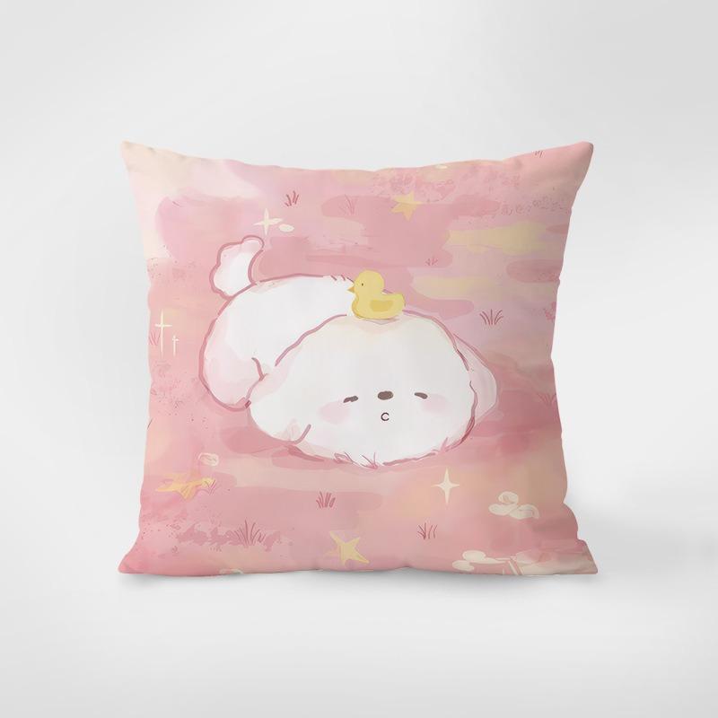 Cute Pattern Cartoon Pillowcase Interior Decoration Office Living Room Home Pillowcase