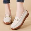 Women Black Moccasins Driving Shoes Flats Casual Nurse Loafers Khaki Minimalist Maternity Office Shoes Large Size