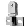 Lega di Zinco Robuste Cerniere per Punti Fissi Porte Doccia Bagno Ferramenta per Porte in Vetro Apertura Bidirezionale Morsetto