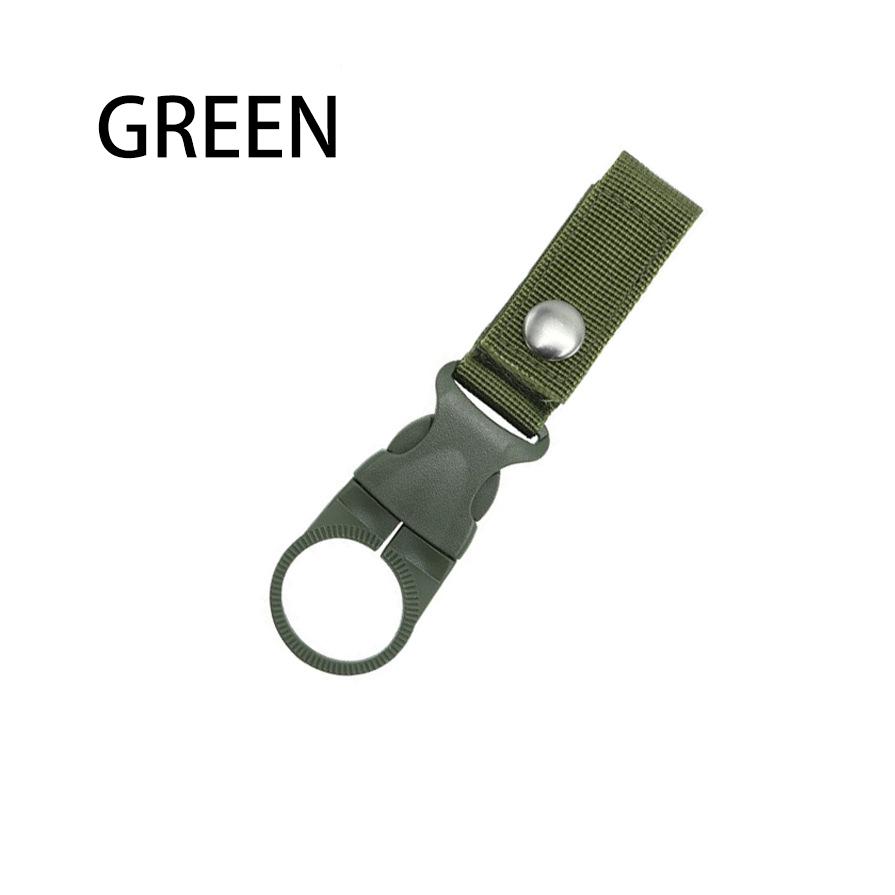 

Tactical Nylon Water Bottle Holder — Webbing Strap with Multi-functional Carabiner — Portable Quick-Attach Water Bottle Clip Other