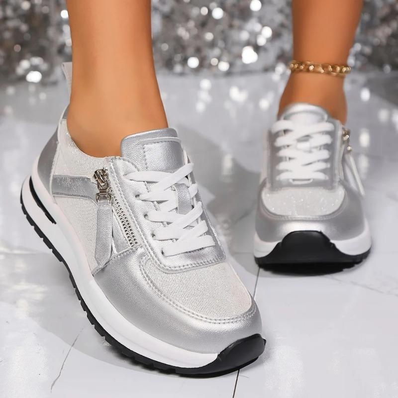 Zapatos de Mujer Diseñador Ligeros Casuales Zapatillas de Verano para Mujer Planos Punta Redonda Color Sólido Con Cordones Zapatos De Mujer