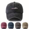 Fashionable Printed Bicycle Baseball Cap, Retro Lightweight Curved Brim Hat, Suitable for Outdoor Vacation, Camping and Leisure