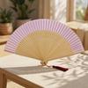 Summer Bamboo Folding Fan Portable Dance Folding Fan Ancient Style Decorative Bamboo Fan Catwalk