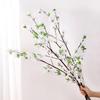106cm Artificial Peach Blossom Branch Plum Cherry Blossom Silk Flower for Home Room Garden Decoration Wedding Party DIY Vase