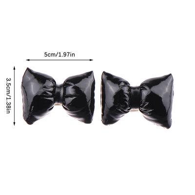 1 Çift Çok Renkli Fiyonk Ayakkabı Aksesuarları Ayakkabı Süsleri Her Şeye Uygun Vintage Ayakkabı Tokası Süslemeleri Sevimli Papyon