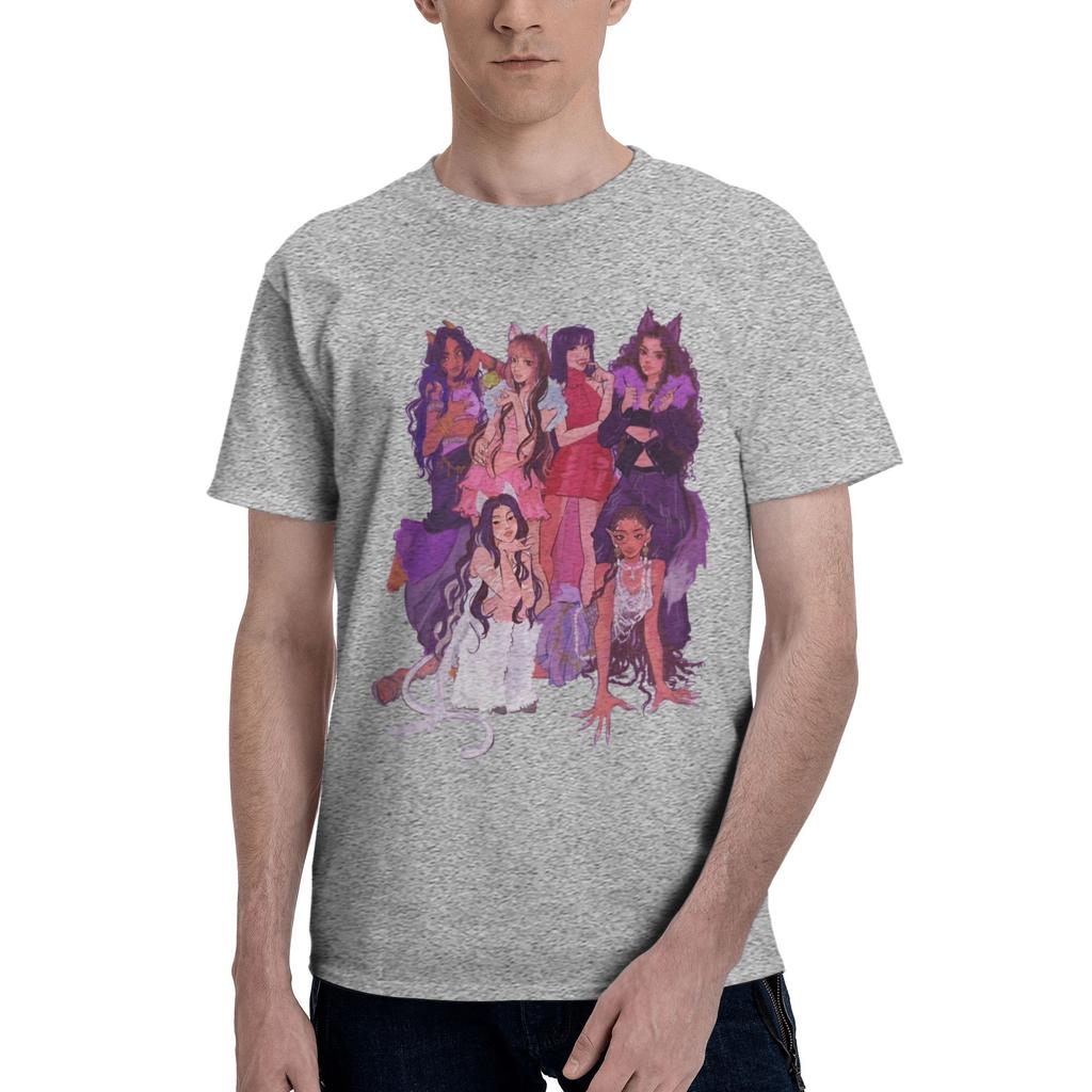 Custom Kkatseyes Tshirts For Unisex Short Sleeves Girl Group Loose Fit 100 Cotton Tee Gift