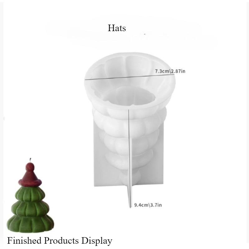 Christmas Tree Scented Candles Silicone Mold DIY Aromath Candle Soap Making Tools Resin Molds Christmas Candle Scented Decor