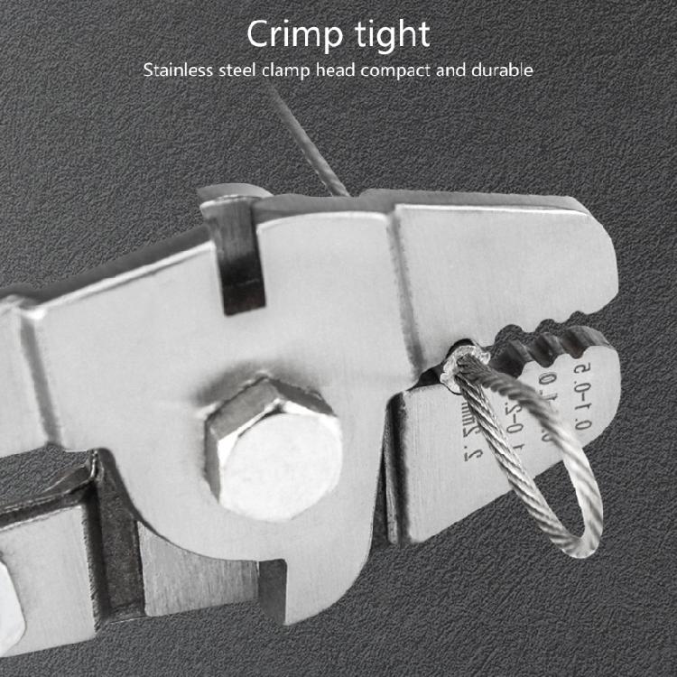 Wire Rope Crimping Tool Stainless Steel Wire Rope Sleeve Crimper Tool Kit Stainless Steel Wire Rope Crimping Plier