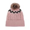 Thickened Knitted Hat with Pompom Warm Cap Warm Winter Hat  Women