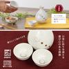 ORANGE APRON Ceramic Sake 310ml Snow Rabbit Made in Japan Perfect Includes Sake Katakuchi and Choko Cup Set, Capacity, Design, (Mino Ware), Boxed,