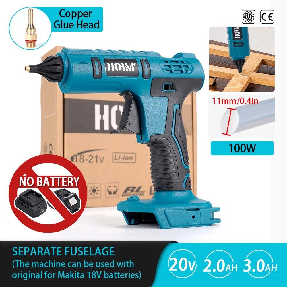 

100 Вт беспроводной электрический термоклеевой пистолет для Makita 18 В батарея 11 мм клей-карандаш термоплавкий сварочный пистолет горячего воздуха для домашних поделок своими руками European standard