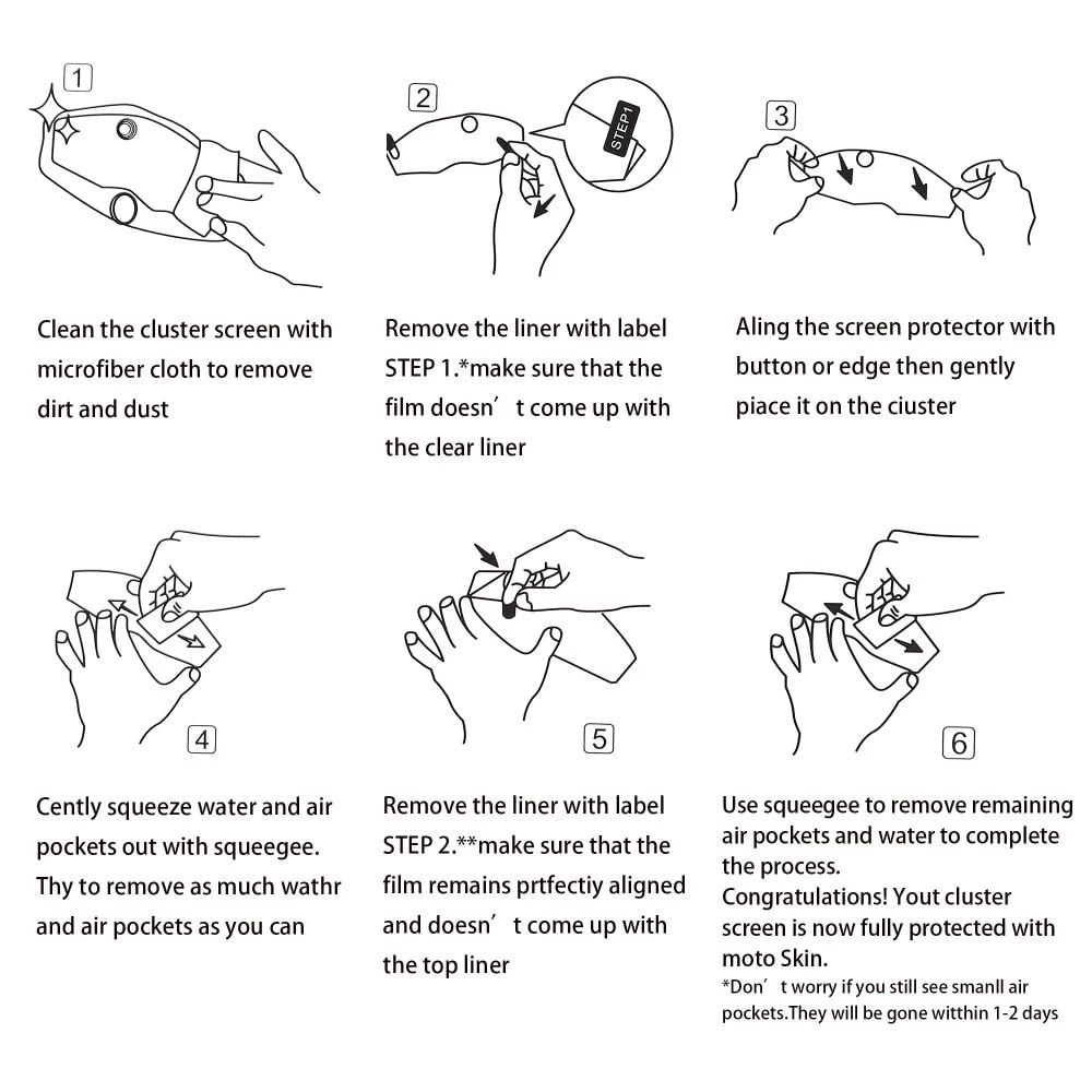 JOBOUND For Royal Enfield, Meteor 350, Meteor350, 2021-2023 Motorcycle Scratch Cluster Screen Dashboard Protective