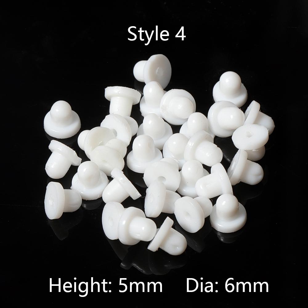 200pcs Rubber Earring Back Stoppers Ear Stud Post Nuts Earback Accessories for Jewelry Making Wholesale Handmade Crafts DIY