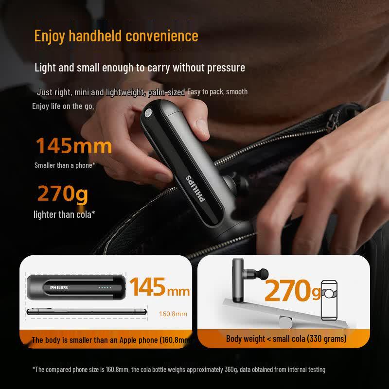 Philips Mini Portable Deep Tissue Massage Gun CN plug (adapter included)